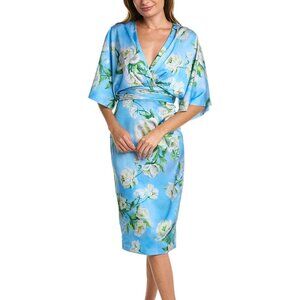 Theia Kimono Midi Dress